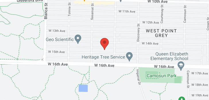 map of 4443 W 15TH AVENUE